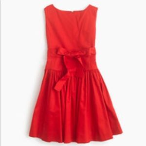 J. Crew Sateen Bow Dress